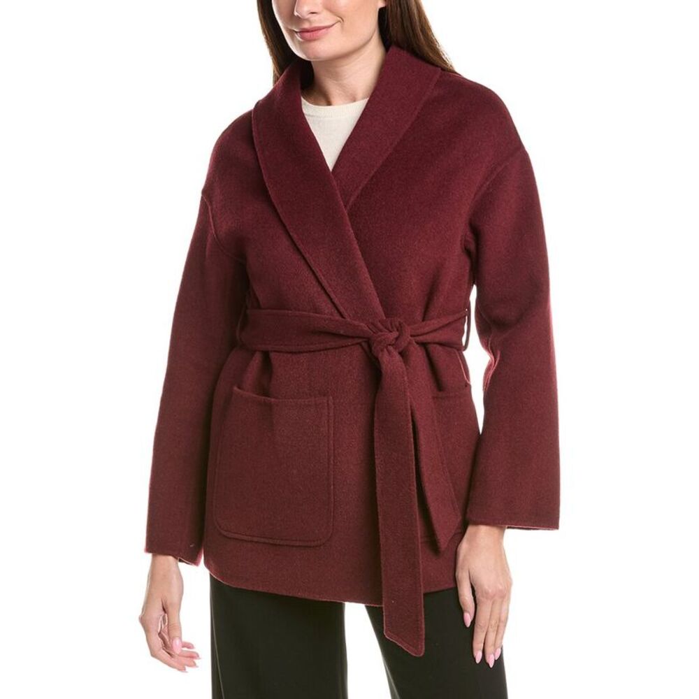 Joseph Ribkoff Womens  Wool-Blend Coat, Red